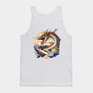 Angry Dragon Retro Anime & Fantasy Lover Japanese Tank Top